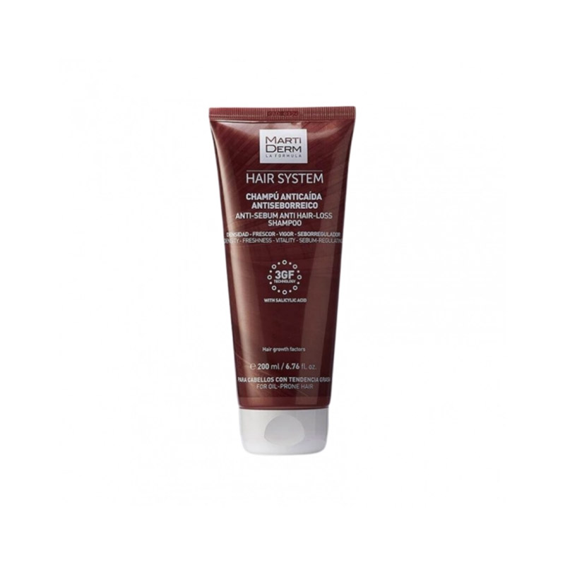 Martiderm Hair System 3GF Champô Antiqueda Antisseborreico 200ml