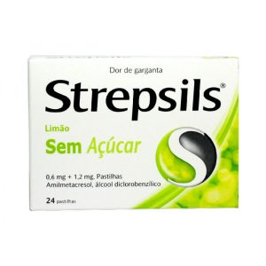 Strepsils Limão sem açúcar, 0,6/ 1,2 mg x 24 pst