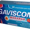Gaviscon Morango, 250/133.5/80 mg x 24 comp mast